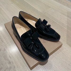 Christian Louboutin CARMELA black patent leather loafers size 39
